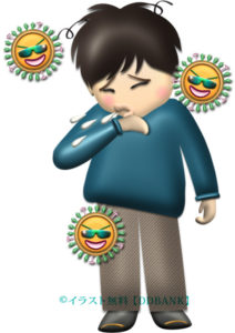 インフルエンザの症状・くしゃみのイラスト