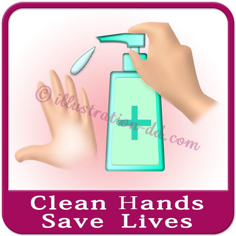 「Clean Hands Save Lives」image