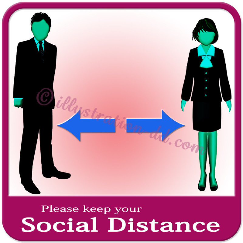 「Please keep your Social Distance」image