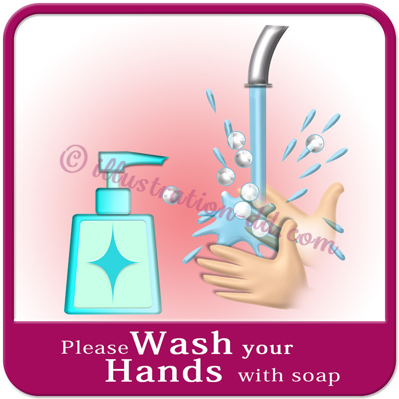 「Please Wash your Hands with soap」image