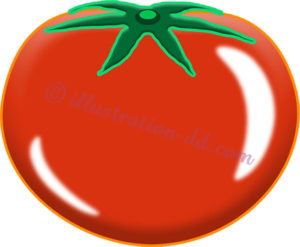 可愛いトマトのイラスト