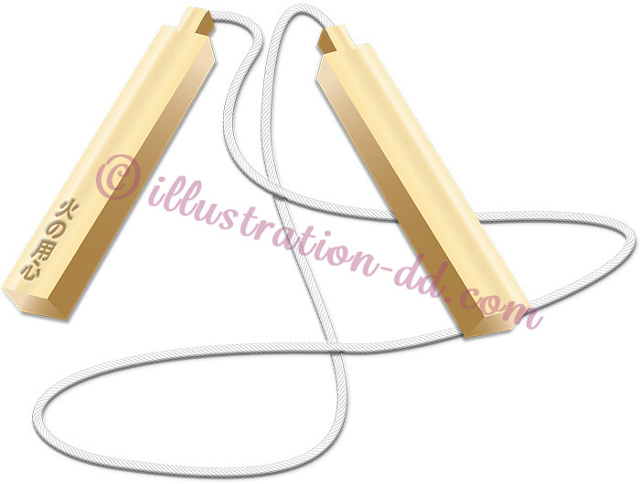 拍子木（ひょうしぎ）のイラスト