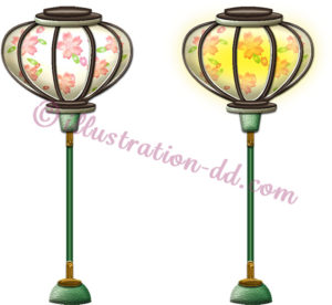 ぼんぼりのイラスト