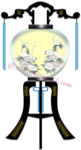 盆提灯（ぼんちょうちん）のイラスト