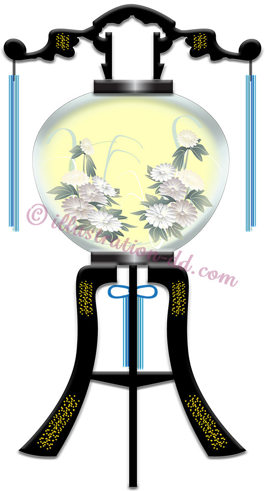 盆提灯（ぼんちょうちん）のイラスト