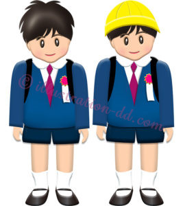 小学生の男の子１のイラスト